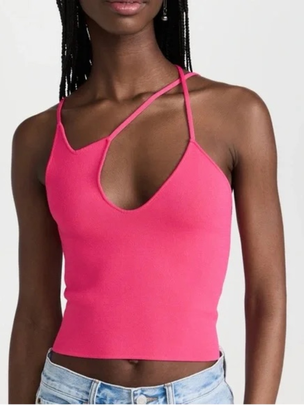 NWT The Sei 3 Strap Tank Hot Pink Small